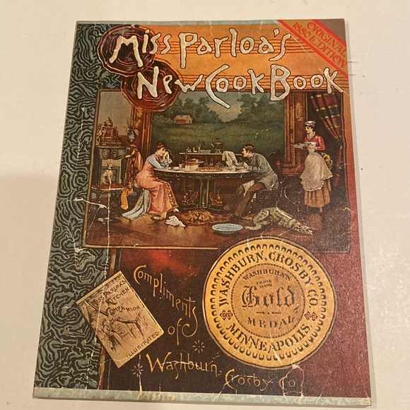 “Miss Parloa’s New Cook Book, Original 1880 Edition,” oversized paperback - Picture 1 of 4